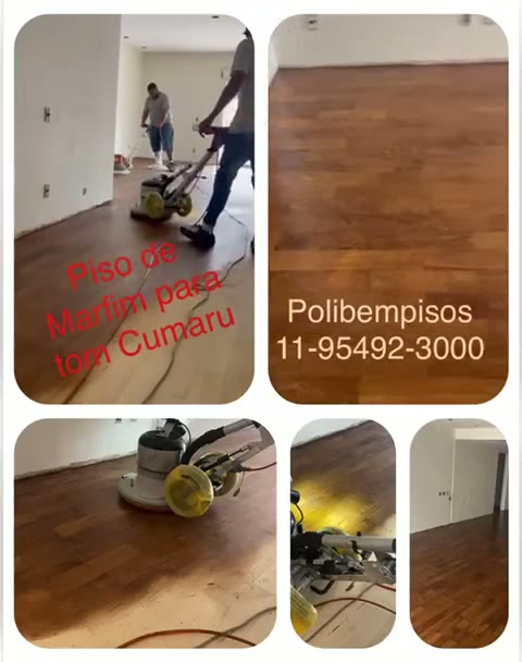 Piso de Marfim em tom Cumaru